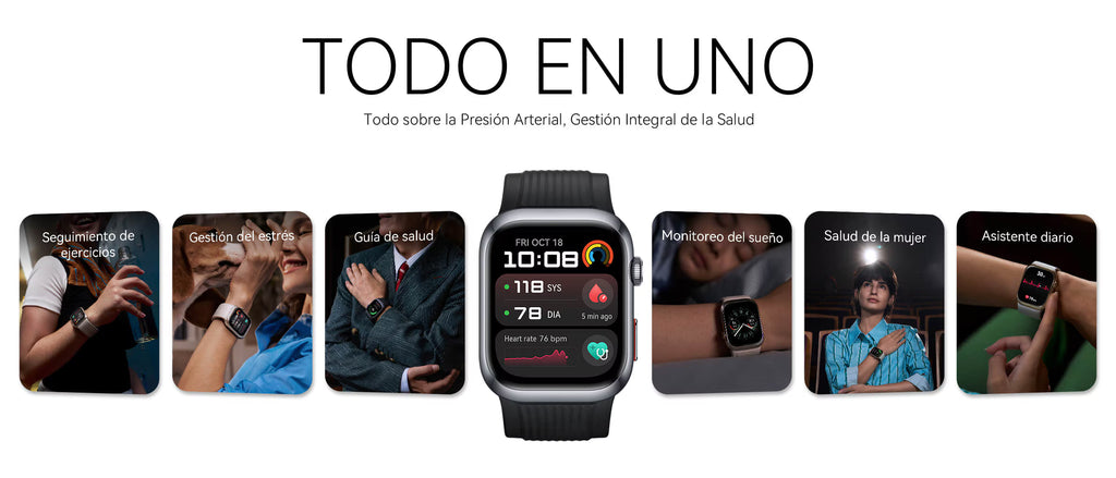 Huawei Watch D2 smartwatch lineup in multiple colors and styles, all-in-one display.