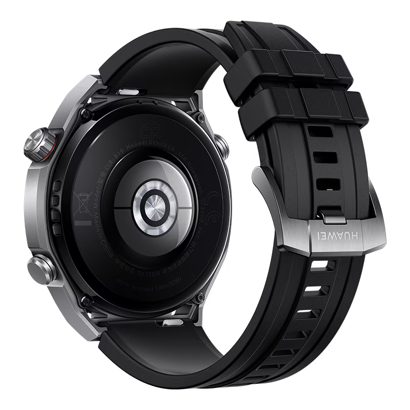 Back view of Huawei Watch Ultimate with heart rate sensors