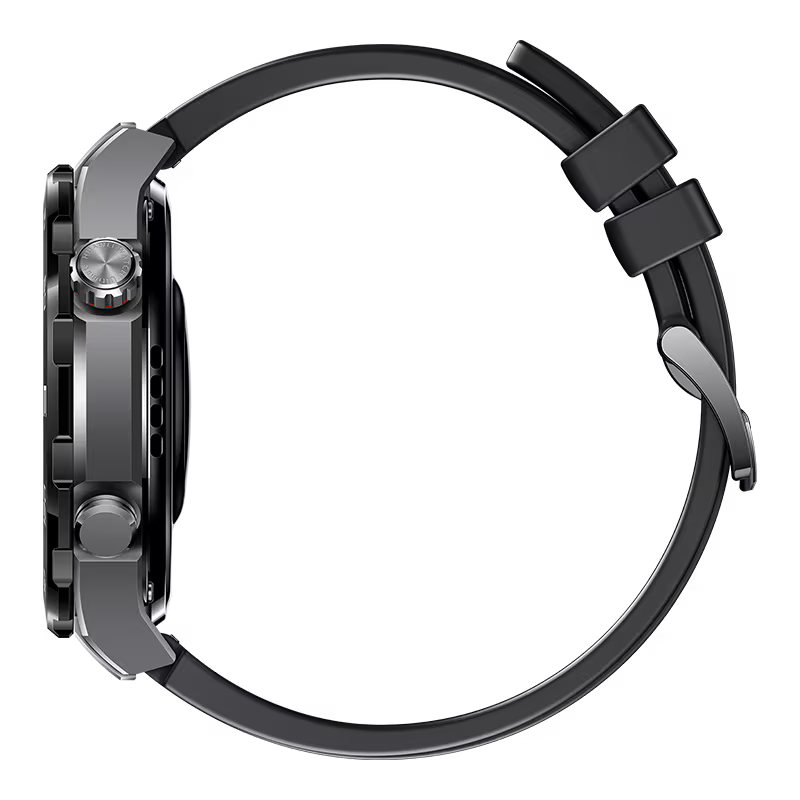 Huawei Watch Ultimate side view with crown and buttons